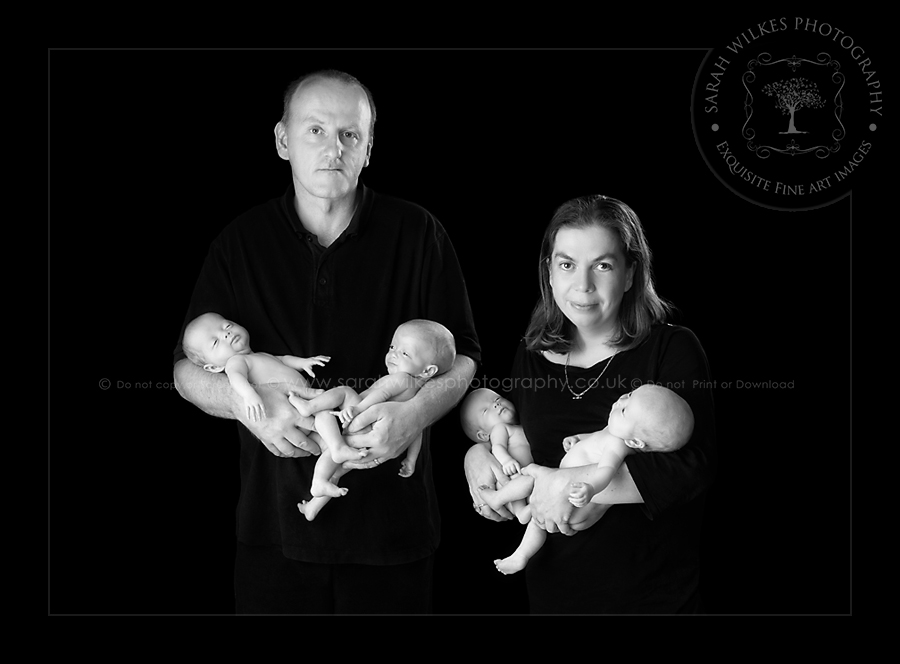 Newborn Quads Rotherham 1st Photo Shoot